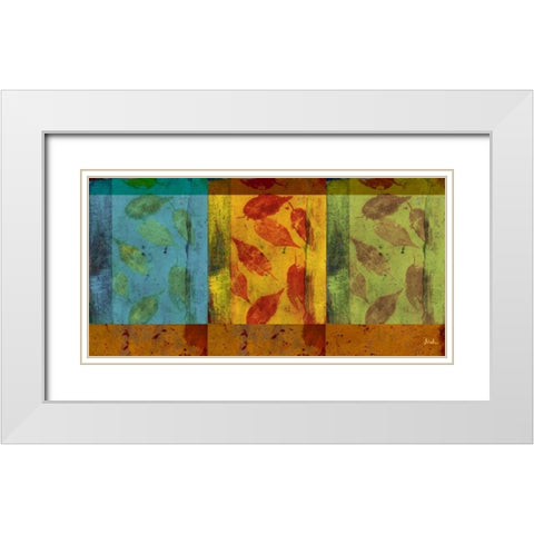 Organic Feast II White Modern Wood Framed Art Print with Double Matting by Pinto, Patricia