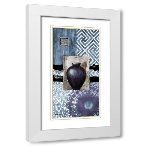 Fall Decorative White Modern Wood Framed Art Print with Double Matting by Marcon, Michael