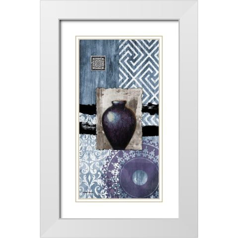 Fall Decorative White Modern Wood Framed Art Print with Double Matting by Marcon, Michael