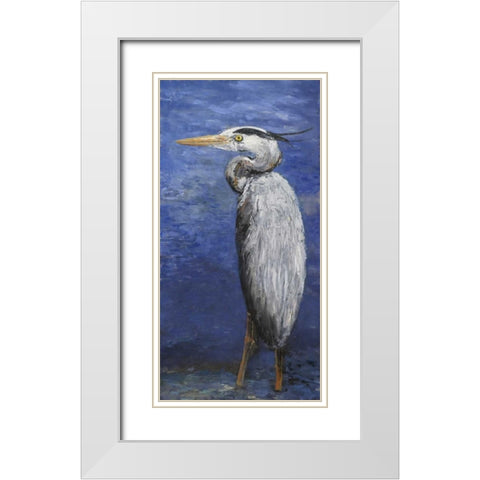 Into the Pond I White Modern Wood Framed Art Print with Double Matting by Johnson, Walt