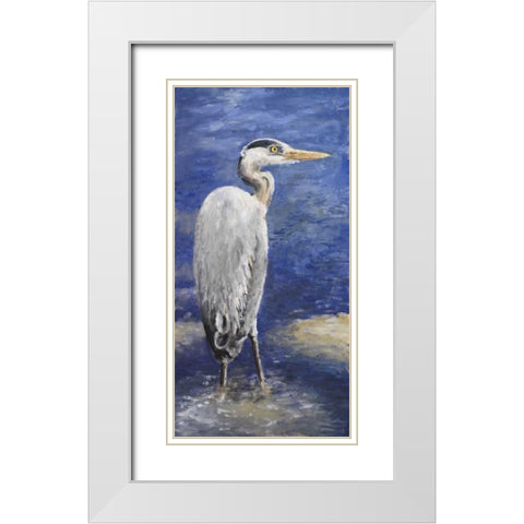Into the Pond II White Modern Wood Framed Art Print with Double Matting by Johnson, Walt