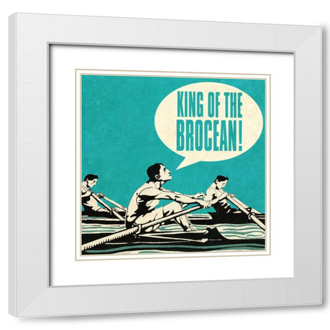 Bro Bro II White Modern Wood Framed Art Print with Double Matting by Studio, Sd Graphics