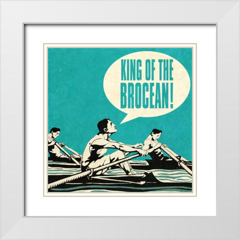 Bro Bro II White Modern Wood Framed Art Print with Double Matting by Studio, Sd Graphics