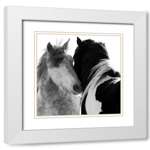Loved Ones White Modern Wood Framed Art Print with Double Matting by Walker, Carol