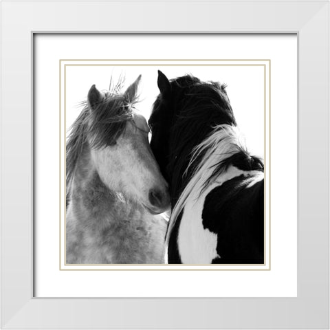 Loved Ones White Modern Wood Framed Art Print with Double Matting by Walker, Carol