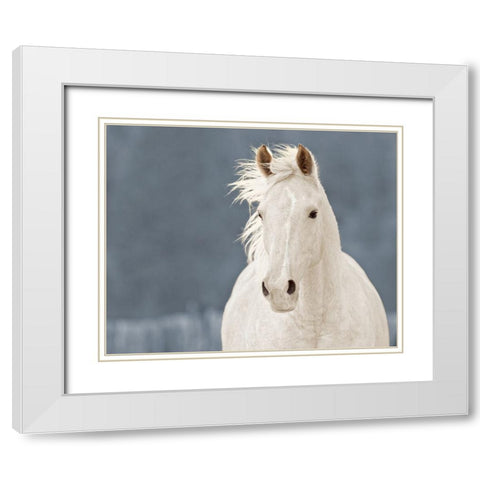 The Lucky One White Modern Wood Framed Art Print with Double Matting by Walker, Carol