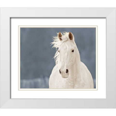 The Lucky One White Modern Wood Framed Art Print with Double Matting by Walker, Carol