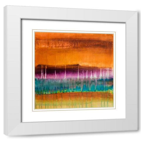 Mountain Majesty Square II White Modern Wood Framed Art Print with Double Matting by Loreth, Lanie