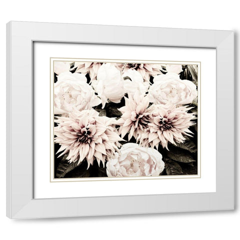 White Washed Garden White Modern Wood Framed Art Print with Double Matting by Navas, Emily