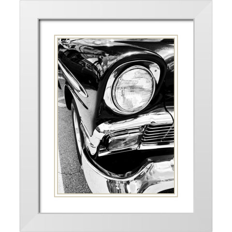 Night Rider III White Modern Wood Framed Art Print with Double Matting by Bryant, Susan
