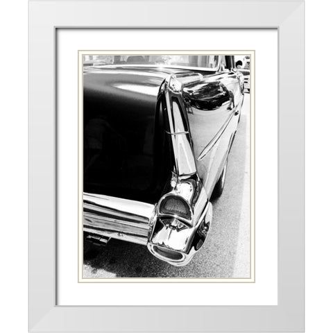 Night Rider IV White Modern Wood Framed Art Print with Double Matting by Bryant, Susan
