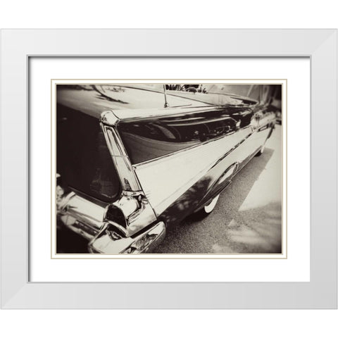 Night Rider II White Modern Wood Framed Art Print with Double Matting by Bryant, Susan