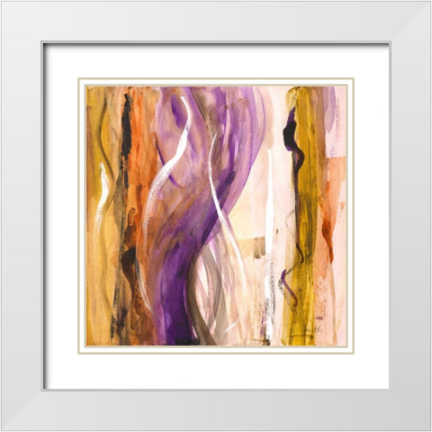 Bossa Nova I White Modern Wood Framed Art Print with Double Matting by Loreth, Lanie