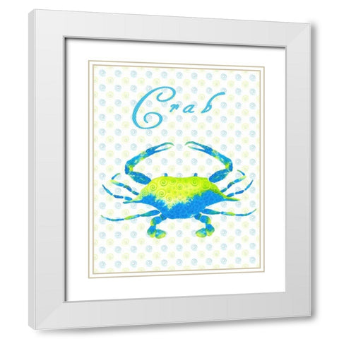 The Sea Swirl III White Modern Wood Framed Art Print with Double Matting by Metz, Andi