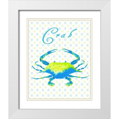 The Sea Swirl III White Modern Wood Framed Art Print with Double Matting by Metz, Andi