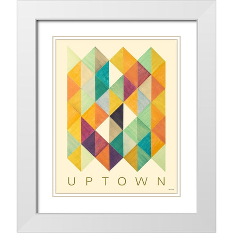 Uptown Poster White Modern Wood Framed Art Print with Double Matting by Loreth, Lanie