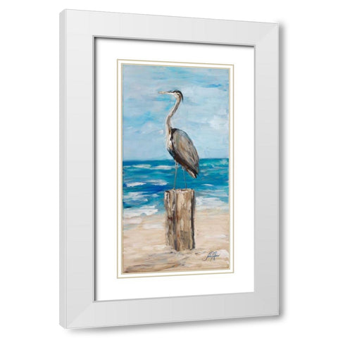 Among the Water I White Modern Wood Framed Art Print with Double Matting by DeRice, Julie