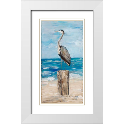 Among the Water I White Modern Wood Framed Art Print with Double Matting by DeRice, Julie
