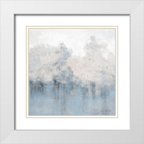 Blue East of Edinbourgh White Modern Wood Framed Art Print with Double Matting by Loreth, Lanie