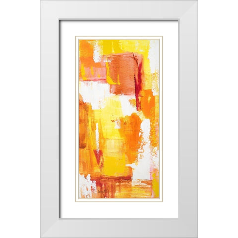 MidSummer I White Modern Wood Framed Art Print with Double Matting by Loreth, Lanie