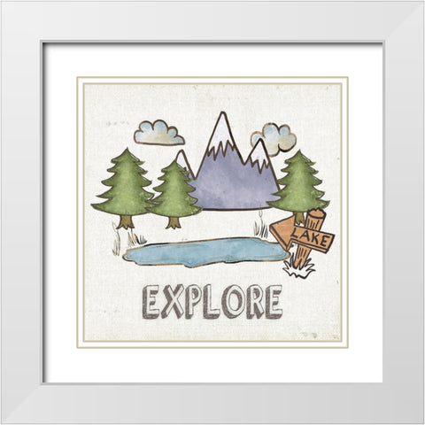 Explore White Modern Wood Framed Art Print with Double Matting by Medley, Elizabeth