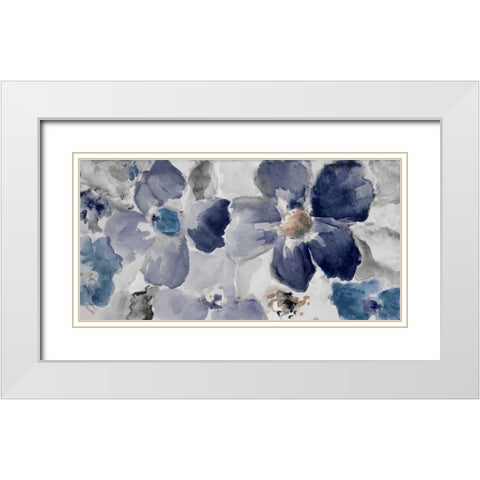 Cool Sonata I White Modern Wood Framed Art Print with Double Matting by Loreth, Lanie