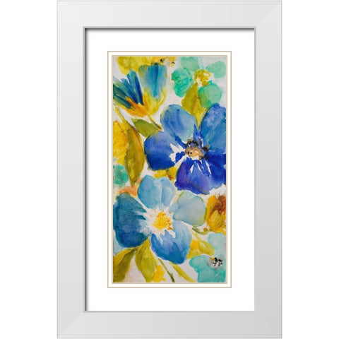 Summer Sonata II White Modern Wood Framed Art Print with Double Matting by Loreth, Lanie