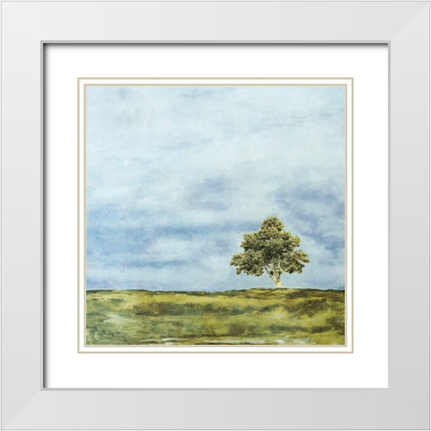 Summer Oak White Modern Wood Framed Art Print with Double Matting by Mabat, Ynon