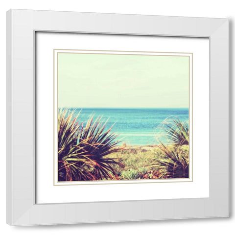 Beyond the Horizon I White Modern Wood Framed Art Print with Double Matting by Peck, Gail