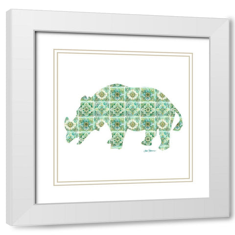French Wild II White Modern Wood Framed Art Print with Double Matting by Gaynor, Janice