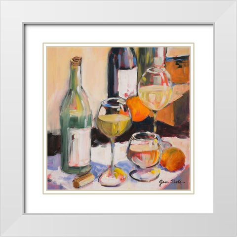 Sauvignon Blanc Square White Modern Wood Framed Art Print with Double Matting by Slivka, Jane
