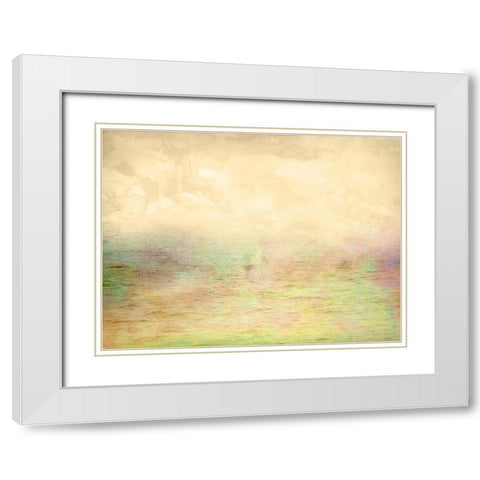 Misty Ocean I White Modern Wood Framed Art Print with Double Matting by Mabat, Ynon
