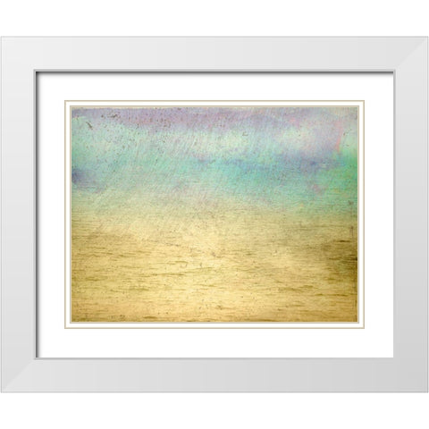Misty Ocean II White Modern Wood Framed Art Print with Double Matting by Mabat, Ynon