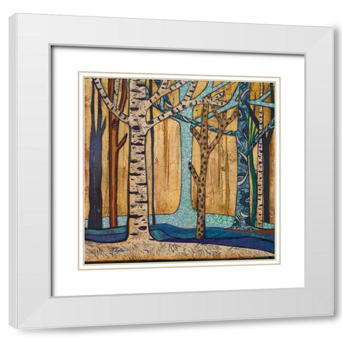 Mother Nature I White Modern Wood Framed Art Print with Double Matting by Pinto, Patricia