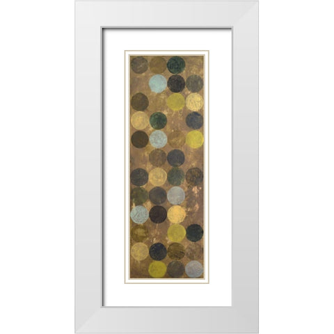 Modulation II White Modern Wood Framed Art Print with Double Matting by Marcon, Michael