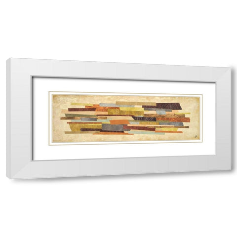 Elemental I White Modern Wood Framed Art Print with Double Matting by Marcon, Michael