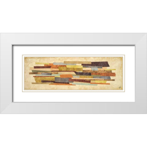 Elemental I White Modern Wood Framed Art Print with Double Matting by Marcon, Michael