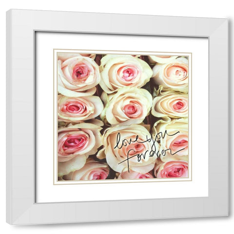 Forever White Modern Wood Framed Art Print with Double Matting by Peck, Gail