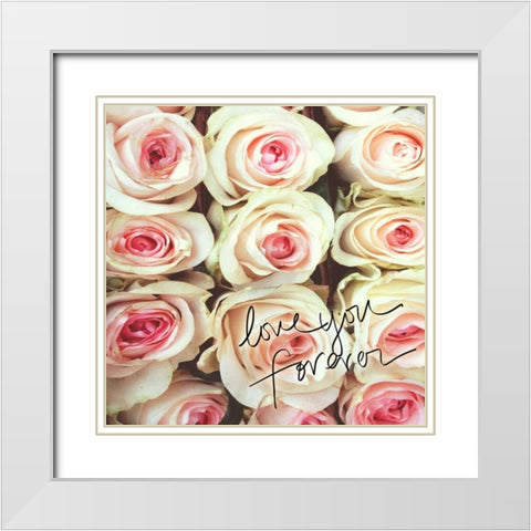 Forever White Modern Wood Framed Art Print with Double Matting by Peck, Gail