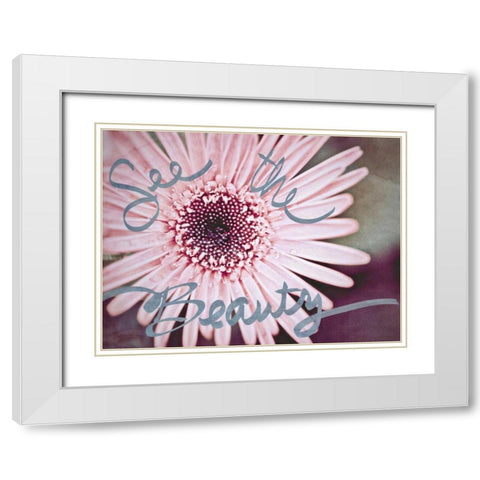 See the Beauty White Modern Wood Framed Art Print with Double Matting by Bryant, Susan