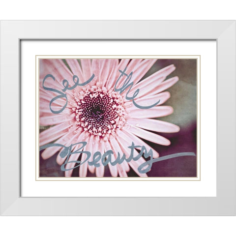 See the Beauty White Modern Wood Framed Art Print with Double Matting by Bryant, Susan