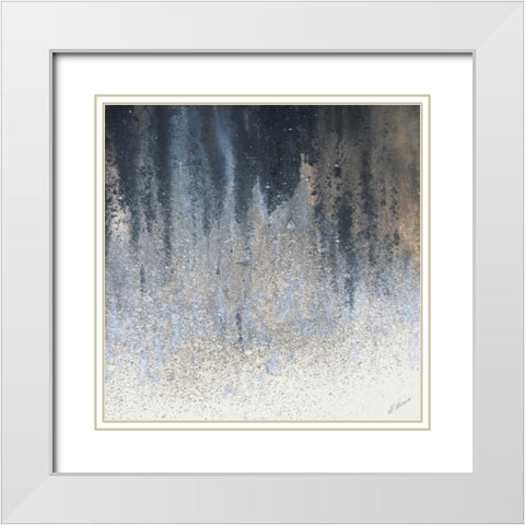 Summer Woods Square I White Modern Wood Framed Art Print with Double Matting by Mercado, M.