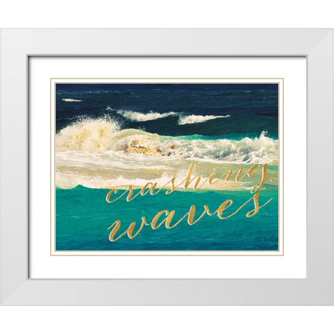 High Waves II White Modern Wood Framed Art Print with Double Matting by Mansfield, Kathy