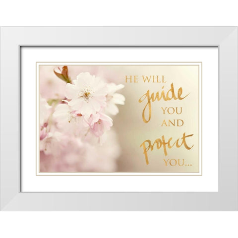 Guide and Protect White Modern Wood Framed Art Print with Double Matting by Gardner, Sarah