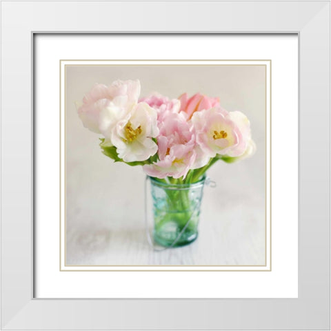 Casual Morning up Close White Modern Wood Framed Art Print with Double Matting by Gardner, Sarah