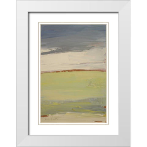 Flatlands I White Modern Wood Framed Art Print with Double Matting by Loreth, Lanie