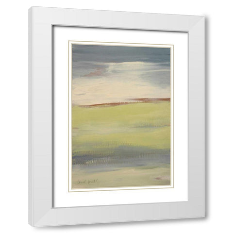 Flatlands II White Modern Wood Framed Art Print with Double Matting by Loreth, Lanie