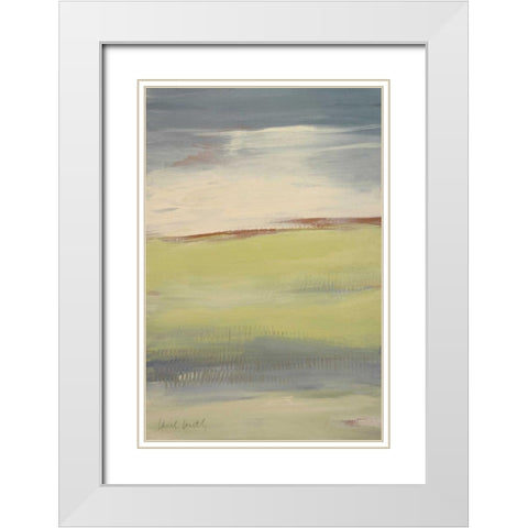 Flatlands II White Modern Wood Framed Art Print with Double Matting by Loreth, Lanie