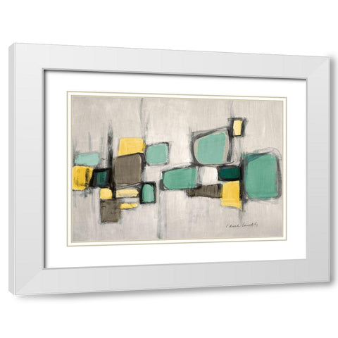 Cityside Gray White Modern Wood Framed Art Print with Double Matting by Loreth, Lanie