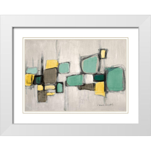 Cityside Gray White Modern Wood Framed Art Print with Double Matting by Loreth, Lanie